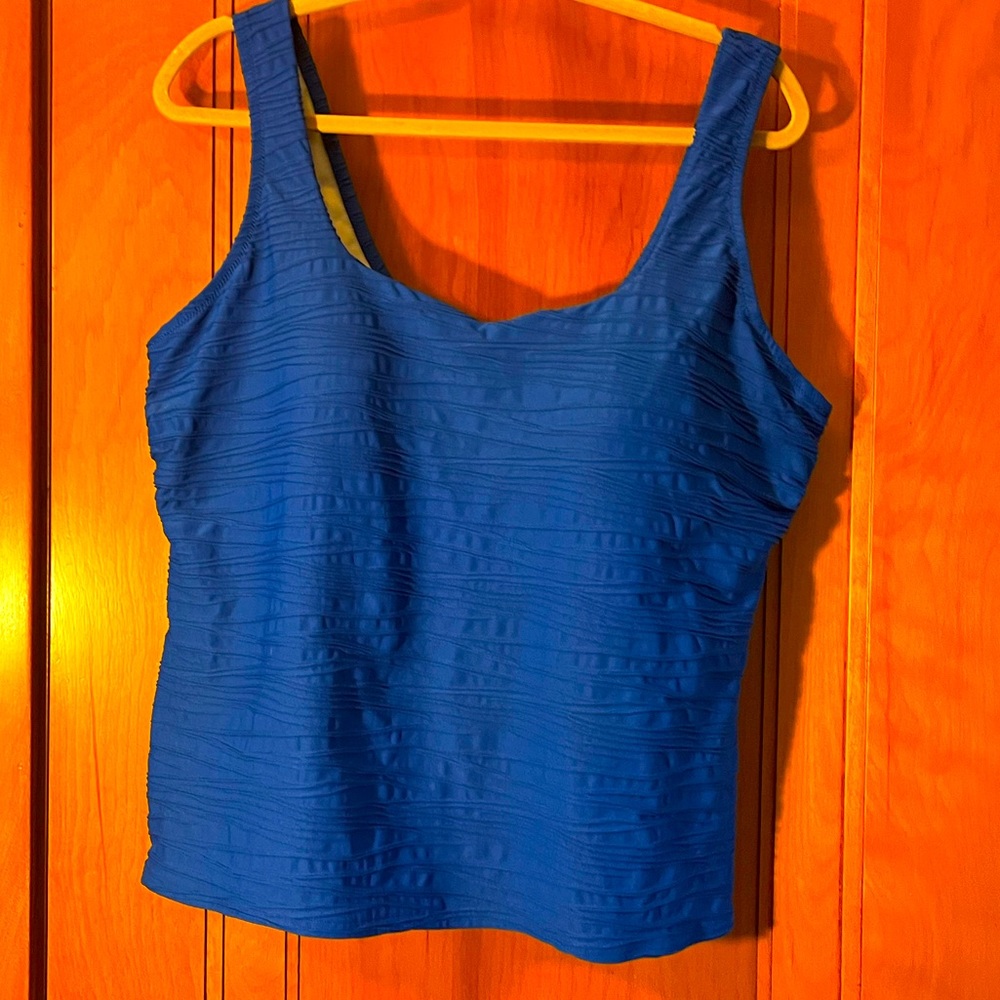 Blue Lands End Tankini Size 20W
